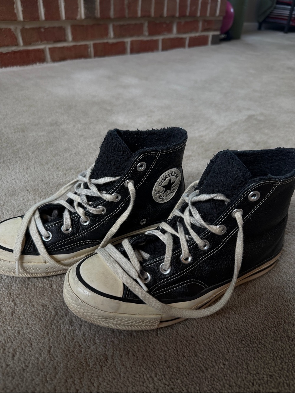 🖤 Black Converse Chuck Taylor High Tops | Vintage Worn-In Y2K Sneakers